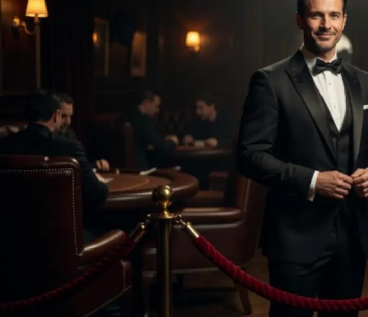 Velvet-gloved concierge service preparing a refined speakeasy table at Knave & Kitchen.